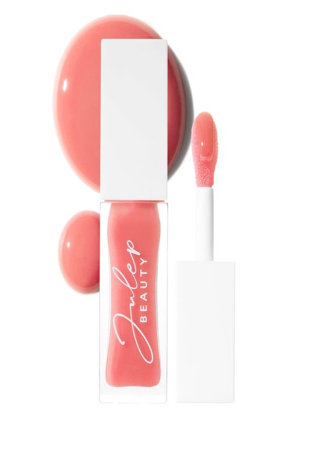 Julep So Plush Glossy Lip Oil – Hydrating Lip Tint with Apricot, Avocado & Jojoba Oils – Non-Sticky Shine, Moisturizing Lip Gloss for Soft, Nourished Lips – Vegan & Cruelty-Free (05 Fresh Peach) - Image 1